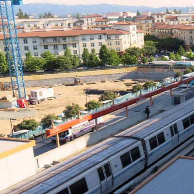 tram in city