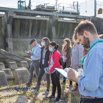 Community scientists study a bridge