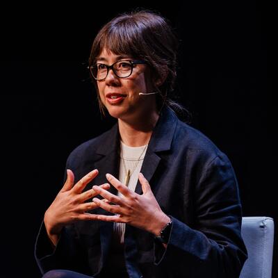 Jenny Odell on stage at Climate One